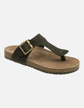 Ravel Womens Barran Womens Toe Post Sandals - Green - Size: 6