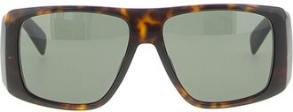 Saint Laurent Brown Havana Logo Sunglasses