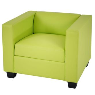 Hhg Hhg - Nunca Usado] Sill&oacute;n Lille, Polipiel, Verde Claro