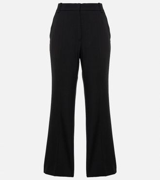 ボトムスその他 Chloe Black asymmetrical wool trousers Chloé Chloé Black Asymmetrical Wool Trousers from $491.00