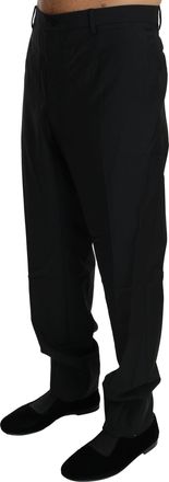 Dolce & Gabbana Black Dress Formal Trouser Men Wool Mens Pants