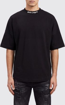 Palm Angels T-shirt relaxed fit in cotone con logo a contrasto