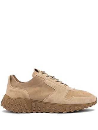 Buttero lace-up suede sneakers - men - Calf Leather/Rubber/Calf Leather - 40 - Neutrals