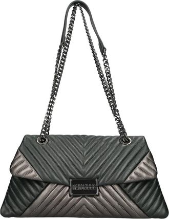 Rebelle Alexis Met Leren Tas - Dames - Schoudertassen - Groen - ONE Size - Leer - Tassen