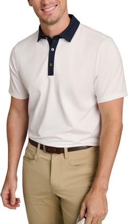 Rhone Drive Time Performance Polo in White/True Navy at Nordstrom, Size Xx-Large