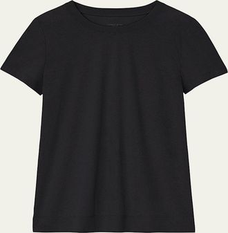 Lafayette 148 New York Modern Short-Sleeve Cotton Jersey Tee