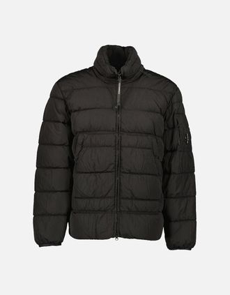 C.P. Company Mens Eco-Chrome R Down Lens Jacket - Black - Size: 38/Regular