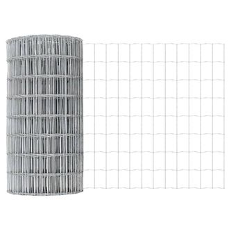 Berkfield Home Euro Fence 0.8x25 m Galvanised Steel in Silver