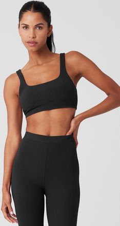 Alo | Run It Back Bra in Black, Size: XS