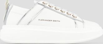 Alexander Smith Wembley Woman Deconstructed in white leather and silver laminated details