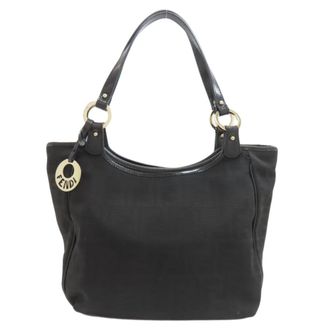 Fendi Zucca Black Pvc Tote Bag (Pre-Owned)