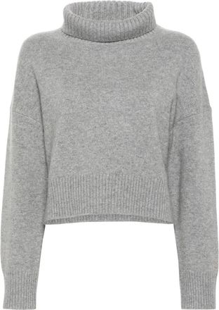 Maje cashmere knit sweater - women - Elastane/Polyamide/Cashmere/Elastane/Polyamide - 1 - Grey