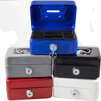 Trade Shop Trade Shop - Caja De Seguridad Para Objetos De Valor, Monedas, Billetes Con Llave 250x200x90
