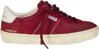 Golden Goose Burgundy Soul-Star Suede Sneakers
