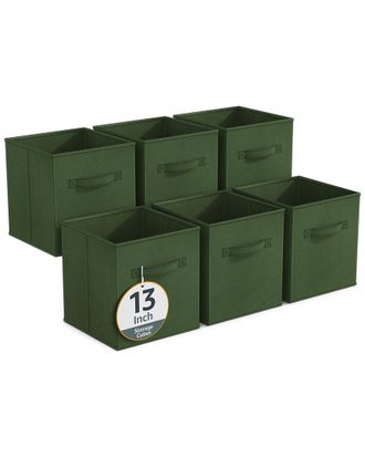 Sorbus 13In 6 Pack Fabric Storage Cubes