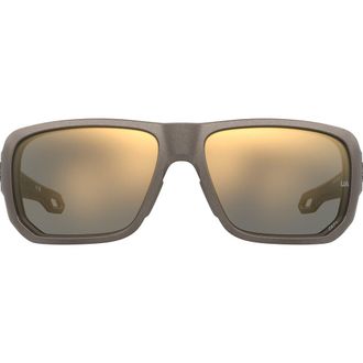 Under Armour Attack MD 60mm Rectangle Sunglasses in Brown Metlzed at Nordstrom Rack