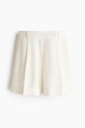 H&M Elegante Shorts aus Leinenmischgewebe - Weiss
