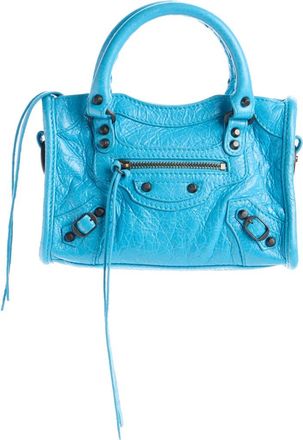Balenciaga Nano Le City Leather Convertible Crossbody Bag in 4515 Bleu Cyan at Nordstrom