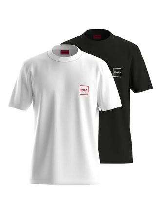 HUGO BOSS square-logo crew-neck T-shirt - Black