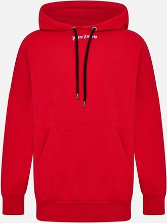 Palm Angels Mens Palm Angels Classic Logo Red Hoodie - Size: 36