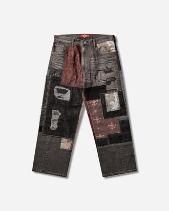 Junya Watanabe Men s Levis Patchwork Denim Pants Black