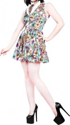Hearts & Roses London Lily Mini Dress In Greenhouse