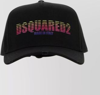 Dsquared2 gabardine baseball cap curved peak