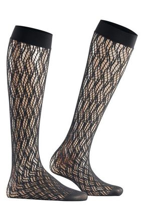 Falke Pure Shore Knee High Socks in Black at Nordstrom, Size 35-38