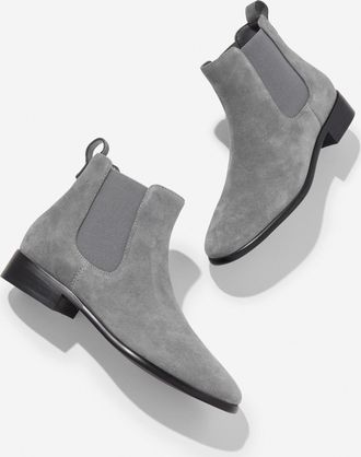 Talbots Brighton Suede Ankle Boots - Kendall Grey - 10 1/2 M Talbots