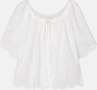 Faithfull The Brand Fondaco broderie anglaise top