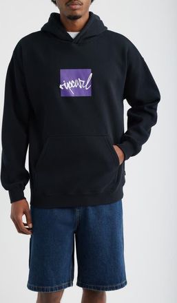 Rip Curl Rip Script Icon Graphic Hoodie in Black at Nordstrom, Size Xx-Large