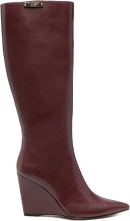 Twin-Set 100mm wedge pointed boots - Red
