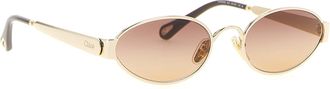 Chlo&eacute; Womens Multicolor Metal Sunglasses