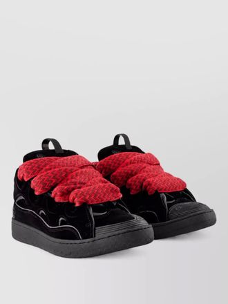 Lanvin velvet high top sneakers