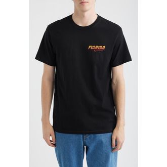 Rip Curl Desti Animals Cotton Graphic T-Shirt in Black Florida at Nordstrom, Size Xx-Large