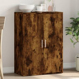 vidaXL Vidaxl - Aparador De Madera De Ingenier&iacute;a Roble Ahumado 60x31x84 Cm