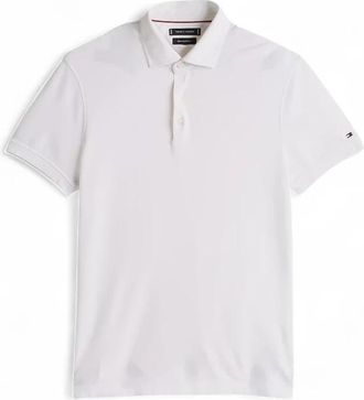 Tommy Hilfiger Smart Casual Regular Fit Polo Shirt - Heren - Polos - Wit - XL - Katoen - Tops