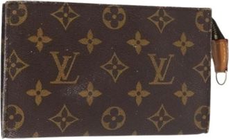 Louis Vuitton Pre-owned Canvas Pouch - Dames - Vintage Clutch - Bruin - ONE Size - Vintage