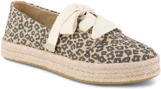 Toms Carolina Lace-Up Espadrille in Beige/Khaki at Nordstrom, Size 7.5