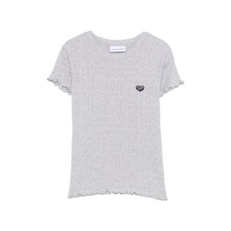 Maison Labiche Ruffled Logo-patch T-shirt