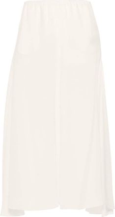 Chloé gerogette cropped trousers - women - Silk/Silk - 38 - Neutrals