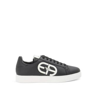 Emporio Armani Sneakers - Heren - Sneakers - Zwart - 41 1/2 EU - Leer - Schoenen