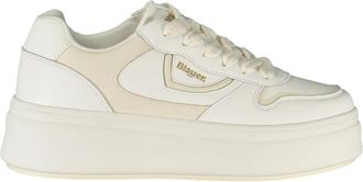 Blauer Sportschoen met Veters - Dames - Sneakers - Wit - 38 EU - Tweed - Schoenen