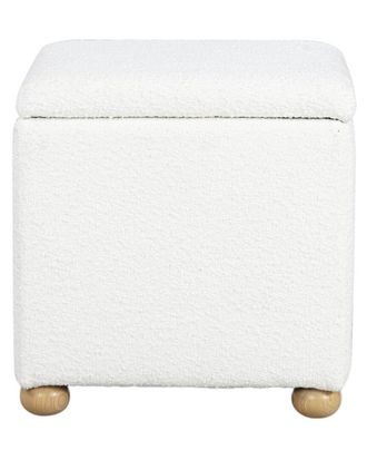 Safavieh Couture Becka Square Boucle Storage Ottoman