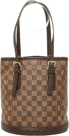 Louis Vuitton Brown Pvc Leather Shoulder Bag Tote Bag (Pre-Owned)