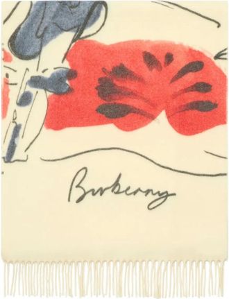 Burberry Sciarpa con frange - Toni neutri