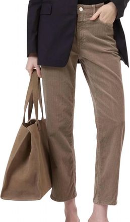Closed Milo Jean Cut Corduroy Pants In Clay Beige