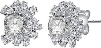 Genevive Silver Cz Studs