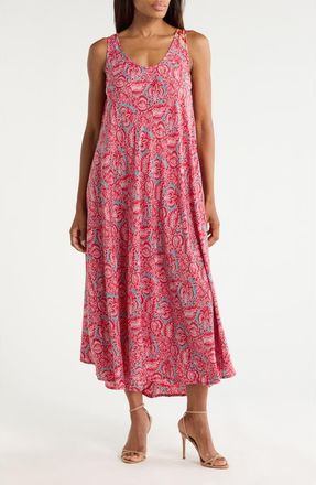 La Fiorentina Flowy Tank Dress in Coral Pink at Nordstrom Rack, Size X-Small
