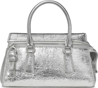 Kate Spade New York bond crinkle leather mini handbag in Silver at Nordstrom
